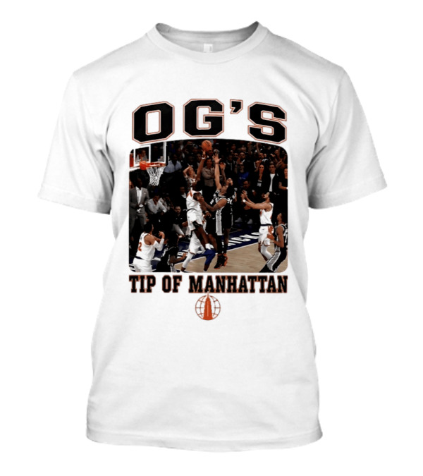 OG'S Tip Of Manhattan Basketball Action Scene T-Shirt