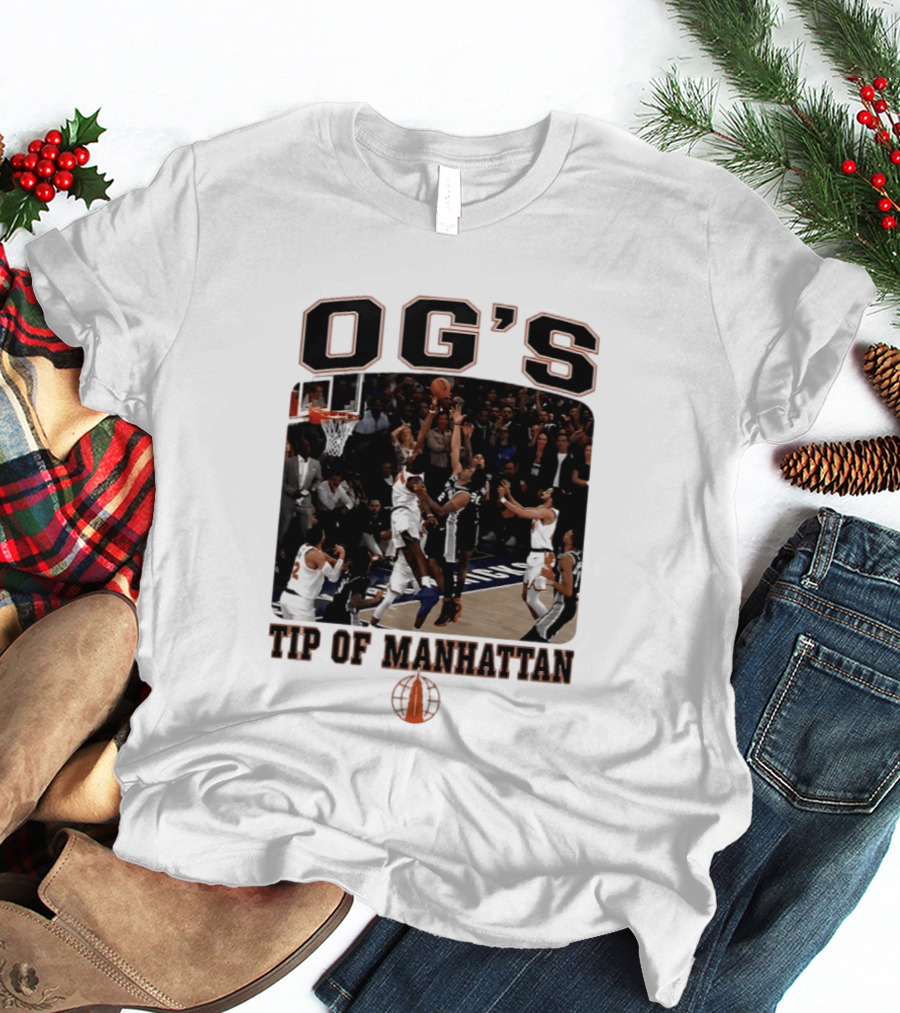OG'S Tip Of Manhattan Basketball Action Scene T-Shirt
