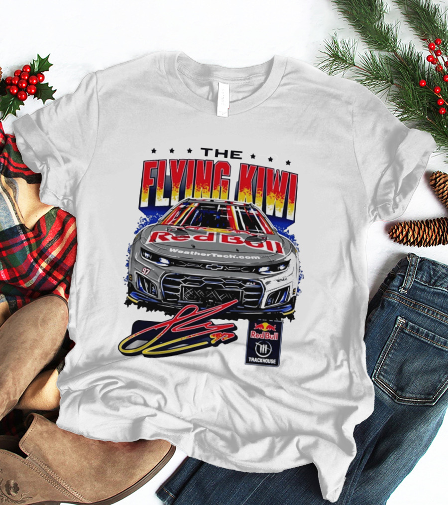 The Flying Kiwi Red Bull WeatherTech No 97 Trackhouse Racing T-Shirt