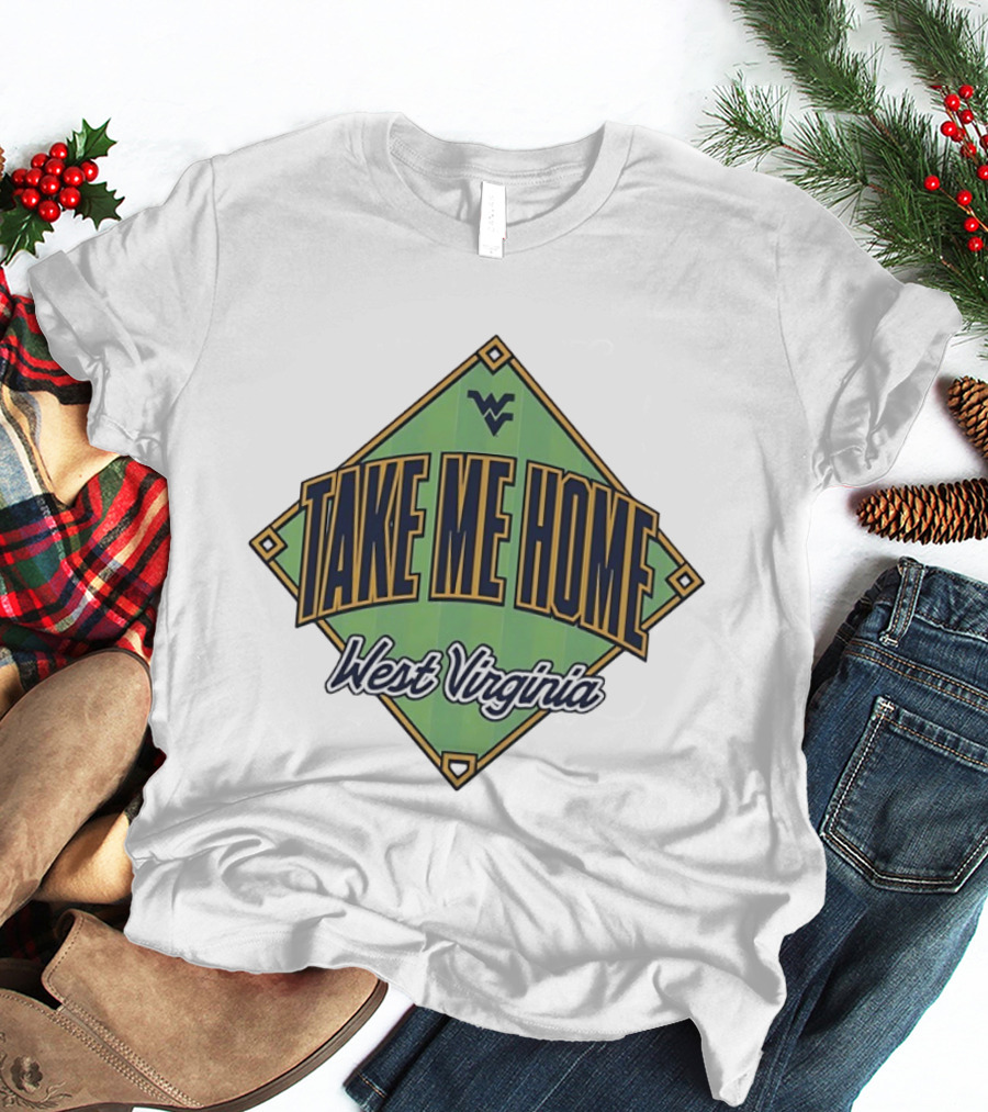 West Virginia Take Me Home Baseball Diamond T-Shirt