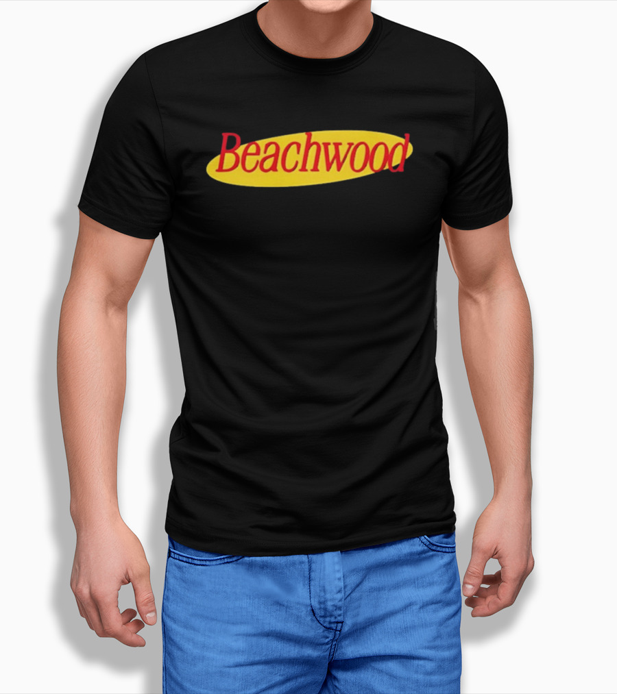 Beachwood Seinfeld Yellow Oval Red T-Shirt