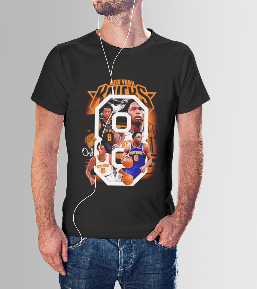 New York Knicks OG Anunoby 8 Basketball Jersey T-Shirt