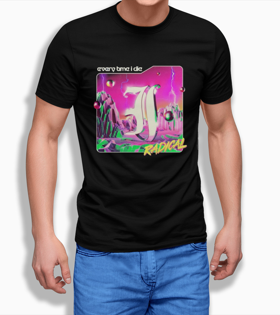 Epitaph Records Every Time I Die Radical Neon 3D Mountains T-Shirt