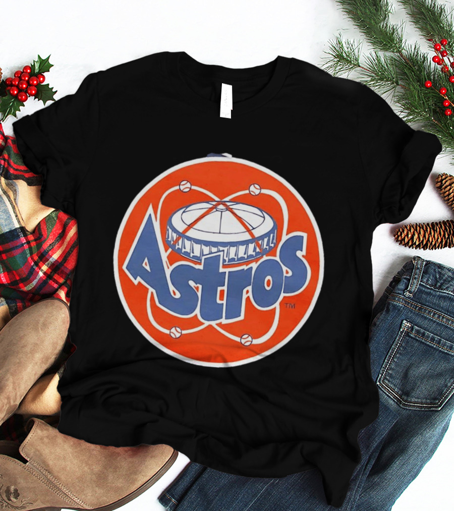Houston Astros Vintage Astrodome Baseball T-Shirt