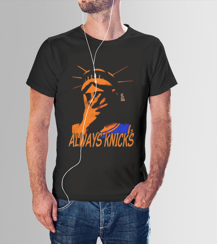 Always Knicks Statue Of Liberty Jalen Brunson New York Knicks NBA 2026 T-Shirt
