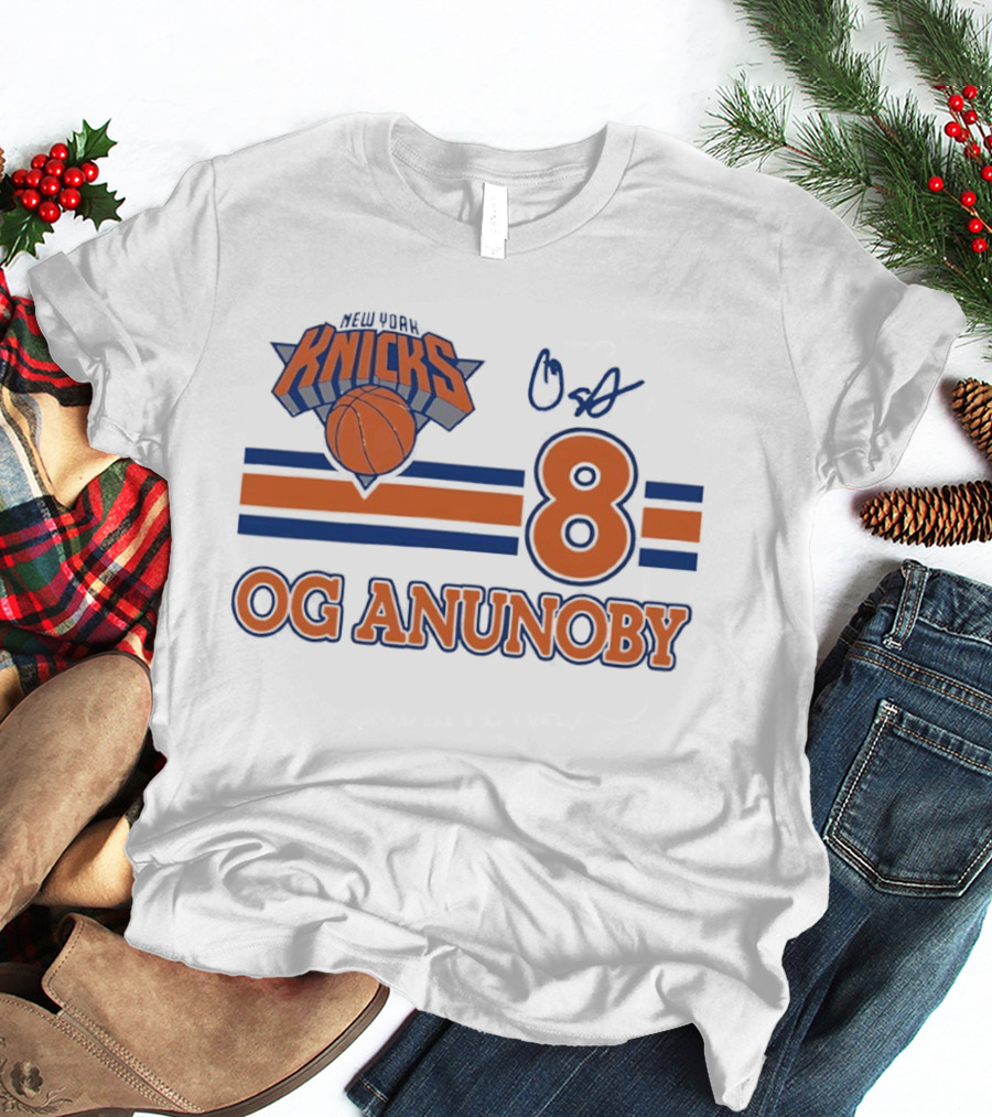 Knicks Basketball OG Anunoby 8 Signature T-Shirt