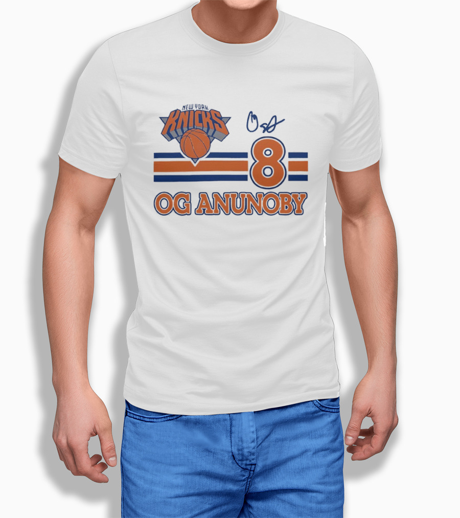 Knicks Basketball OG Anunoby 8 Signature T-Shirt