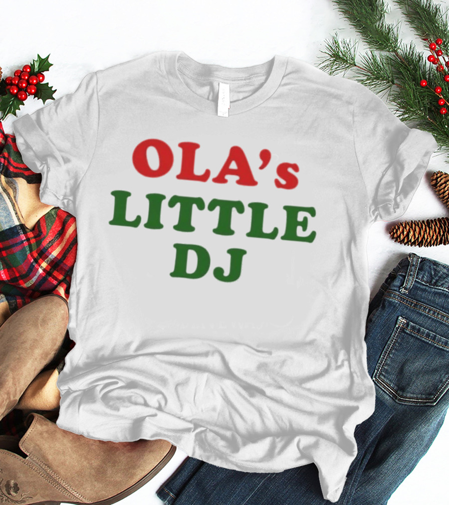 Ola's Little DJ Retro Music Lover T-Shirt