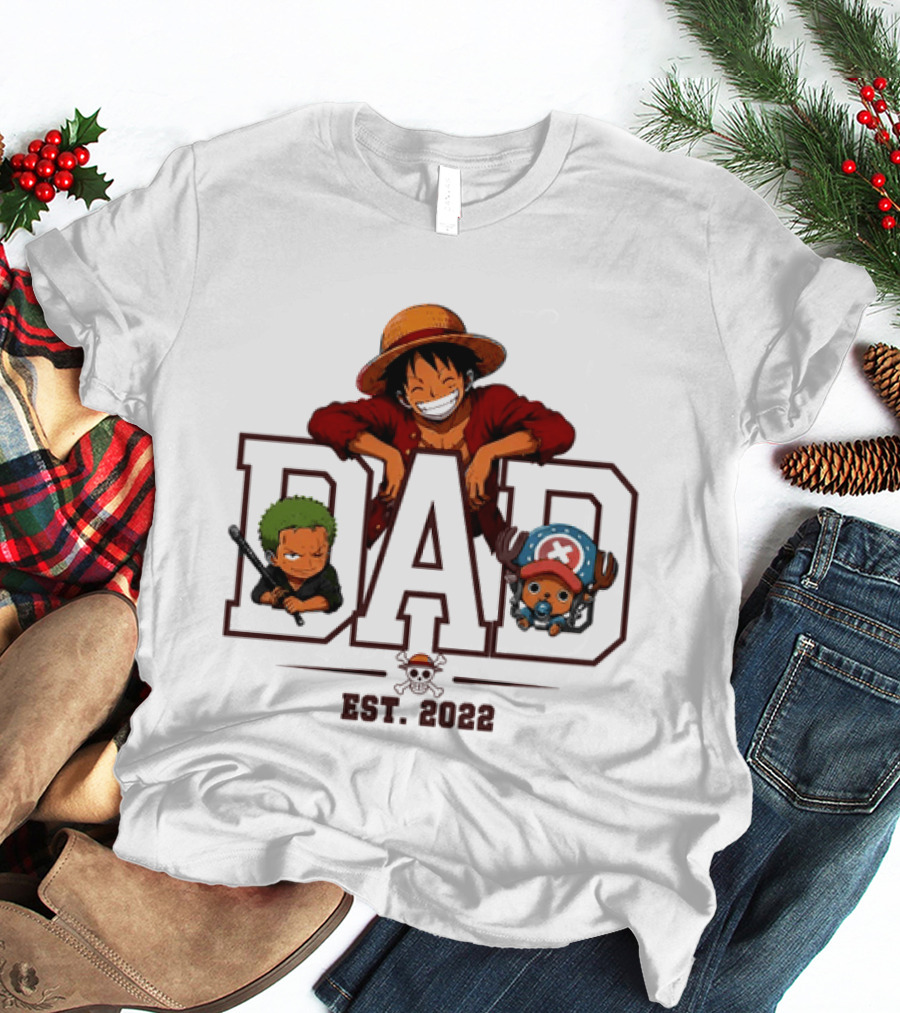 One Piece Luffy Dad Personalized Gift Father's Day 2023 T-Shirt