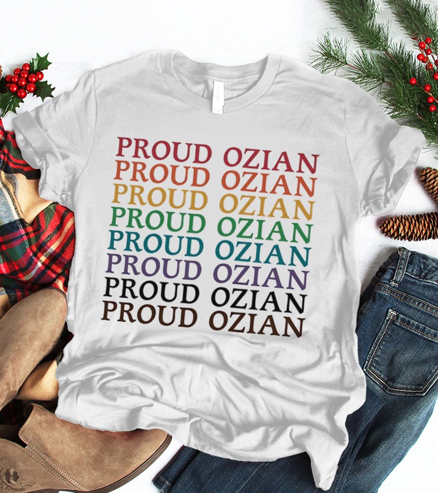 Rainbow Multicolor Repeated Proud Ozian LGBTQ Wizard Of Oz T-Shirt