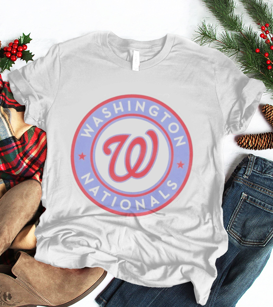 Washington Nationals Curly W Star Baseball T-Shirt