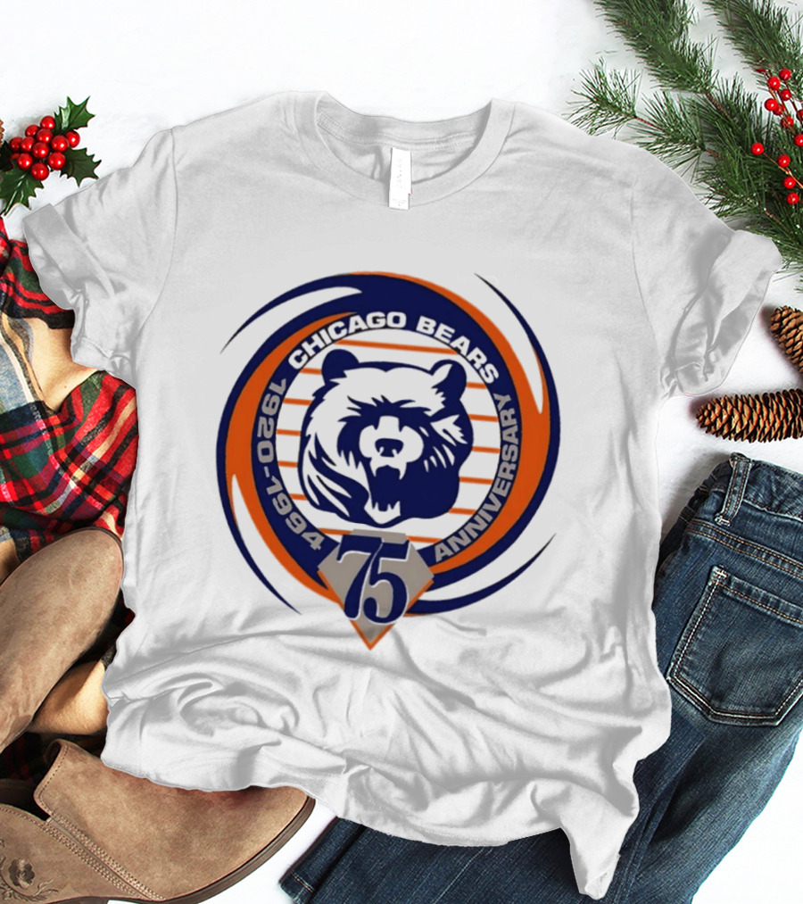 Chicago Bears 75th Anniversary 1920 1994 T-Shirt
