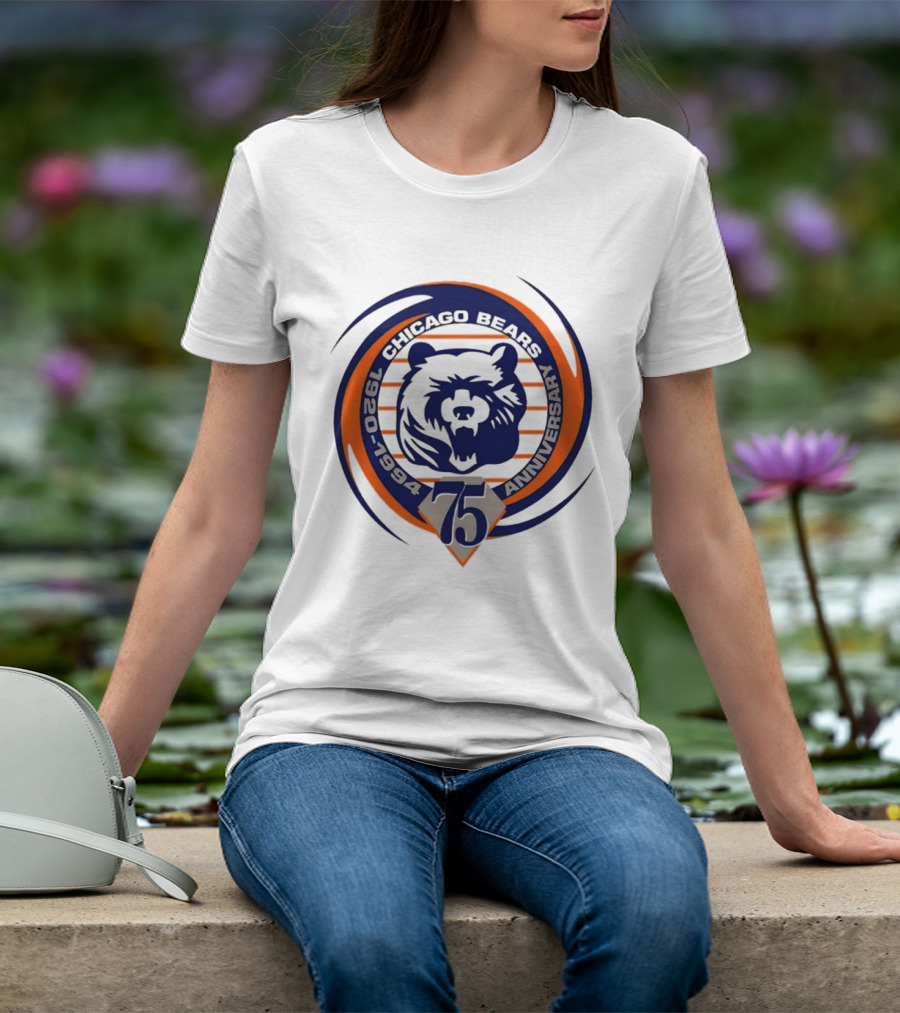 Chicago Bears 75th Anniversary 1920 1994 T-Shirt