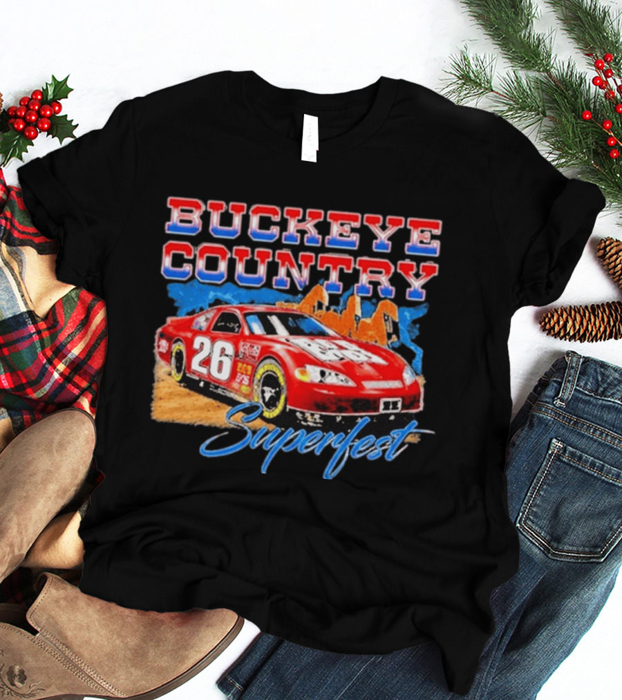 Buckeye Country Superfest 2026 Racing Car 26 T-Shirt