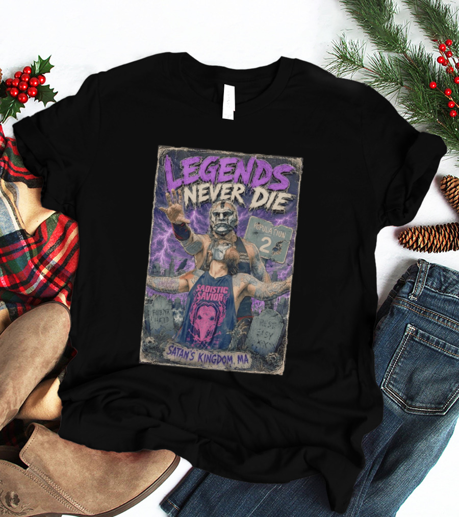 Legends Never Die Sadistic Savior Satan's Kingdom MA Penta El Zero Miedo T-Shirt