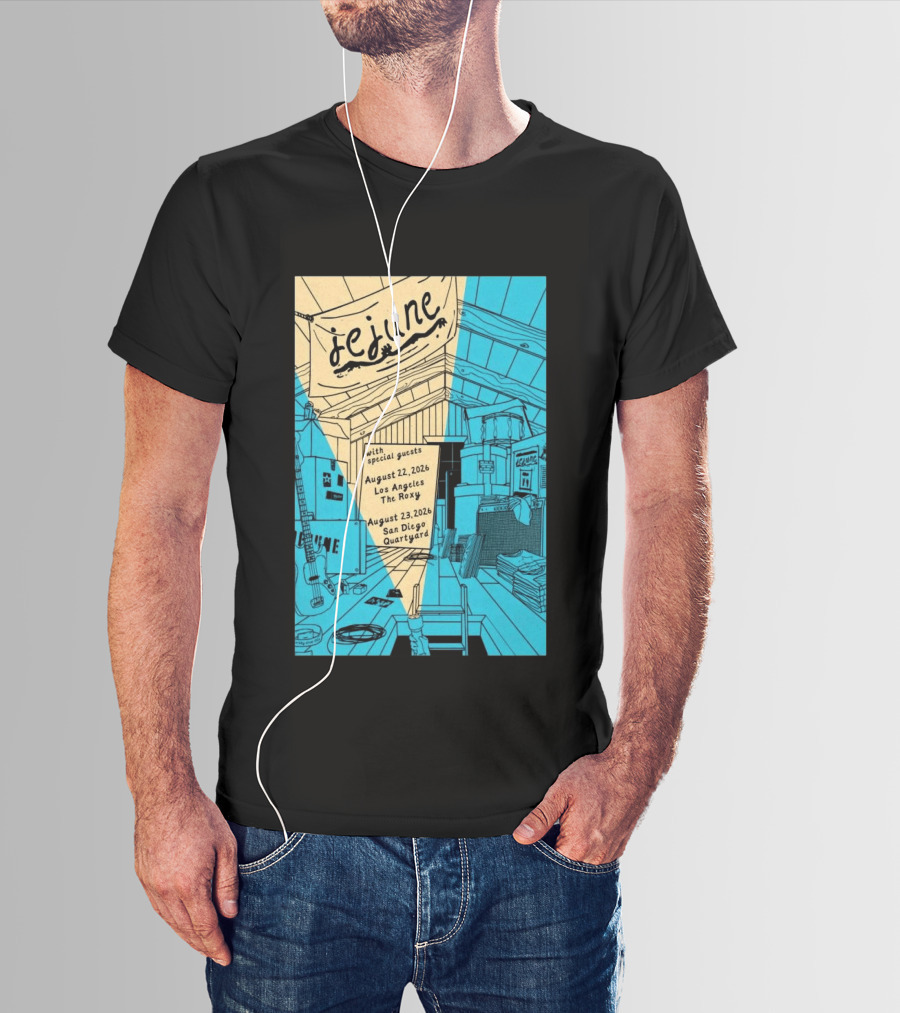 Jejune August 22 2026 Los Angeles The Roxy With Special Guests T-Shirt