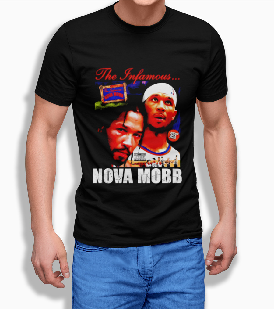 Josh Hart Jalen Brunson The Infamous Nova Mobb New York Knicks NBA 2026 T-Shirt