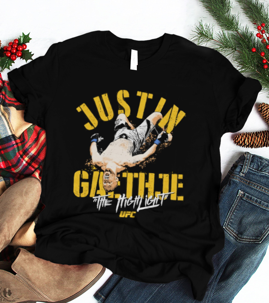 Justin Gaethje The Highlight Fighter Action Pose T-Shirt