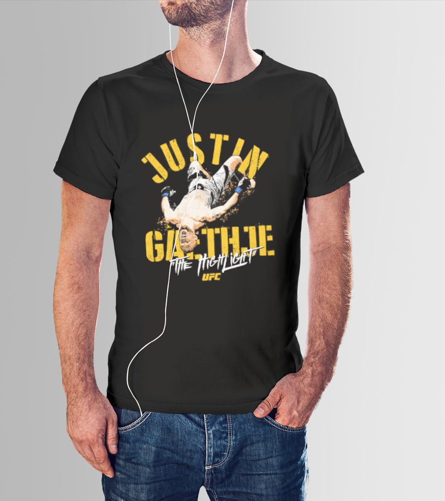 Justin Gaethje The Highlight Fighter Action Pose T-Shirt