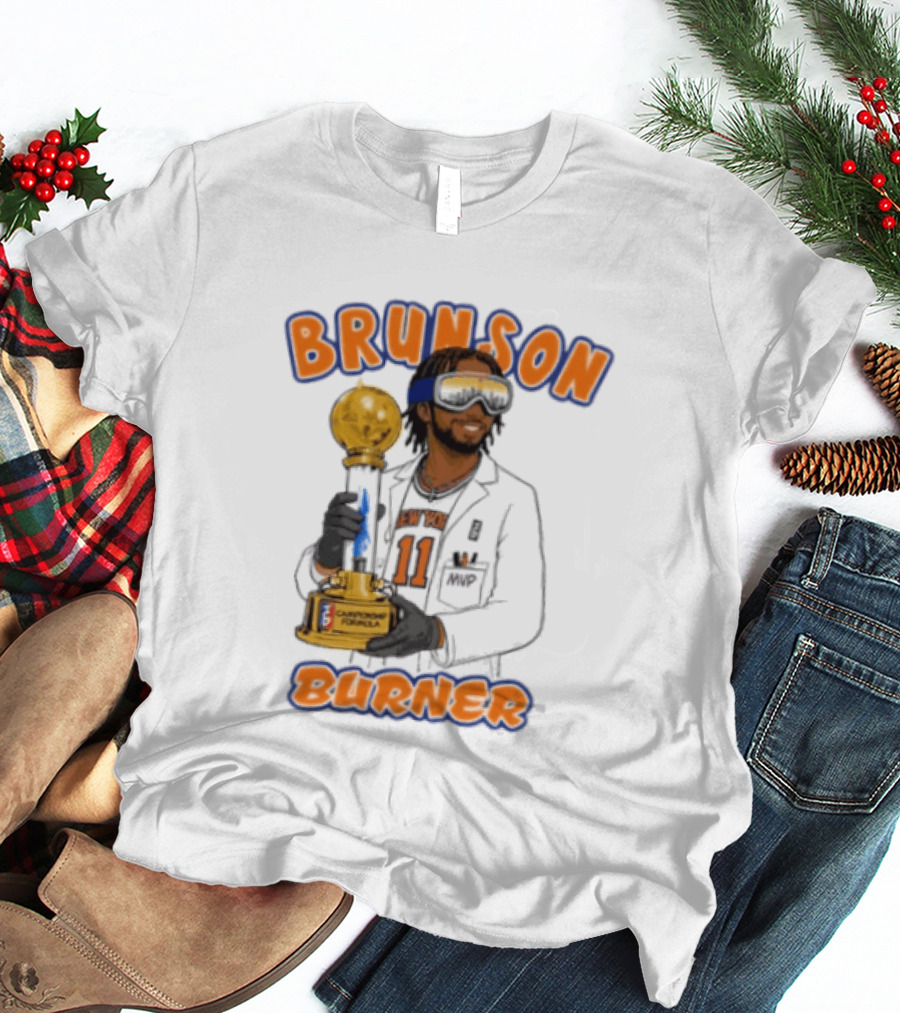 Brunson Burner Jalen Brunson New York Knicks Championship Formula T-Shirt