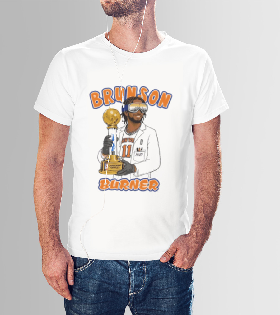 Brunson Burner Jalen Brunson New York Knicks Championship Formula T-Shirt