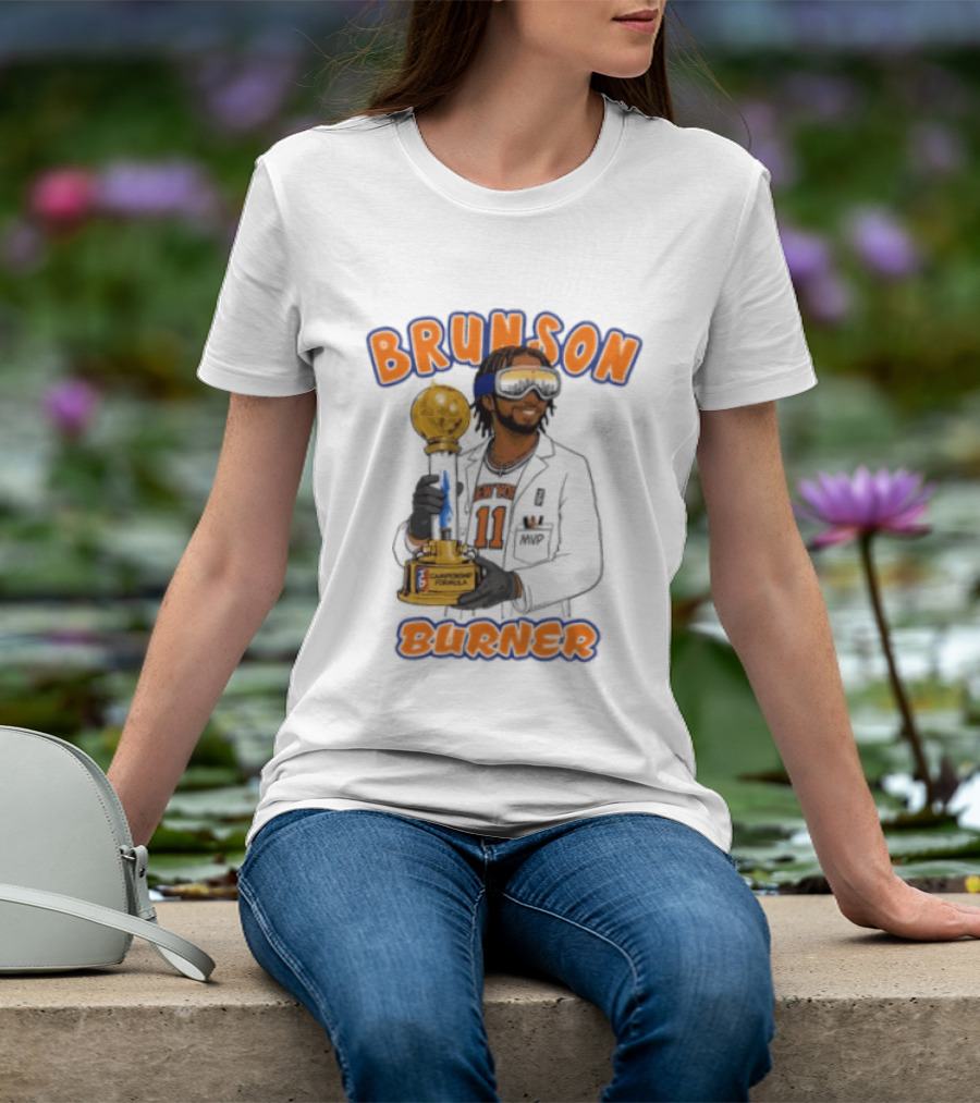 Brunson Burner Jalen Brunson New York Knicks Championship Formula T-Shirt