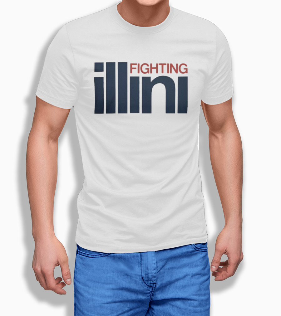 Illinois Fighting Illini Navy Blue And Orange T-Shirt