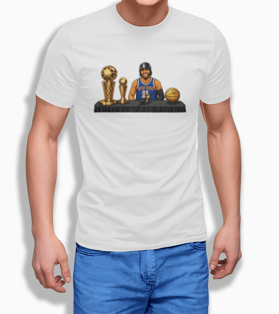 New York Knicks Jalen Brunson King Of NY Video Game 11 Basketball Trophies T-Shirt