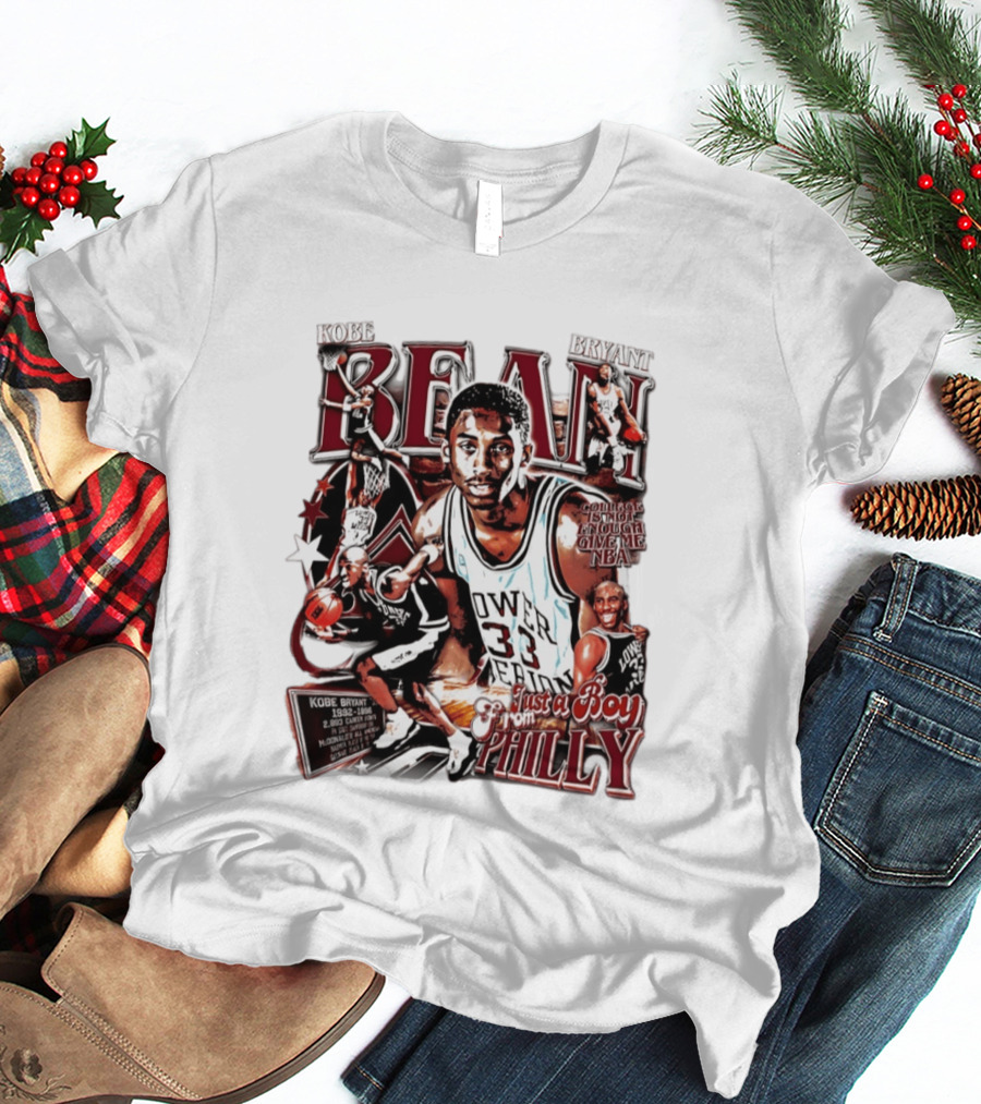 Kobe Bryant Bean Lower Merion High School Just A Boy From Philly 33 Jersey Basketball Legends T-Shirt