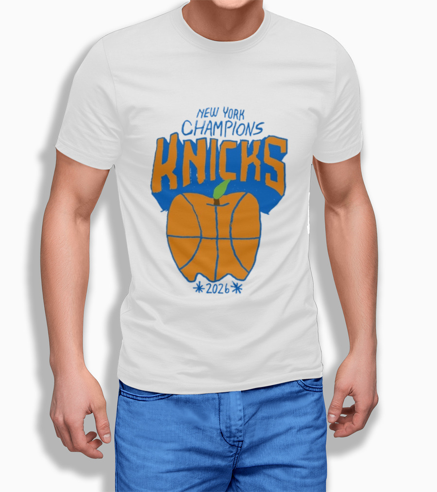 New York Champions Knicks Big Apple 2026 T-Shirt