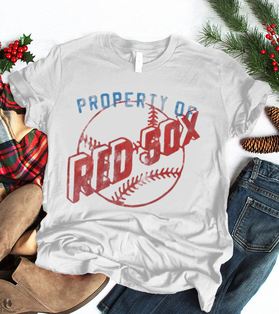 Property Of Boston Red Sox Cooperstown Baseball Classic Red Sox XXL T-Shirt