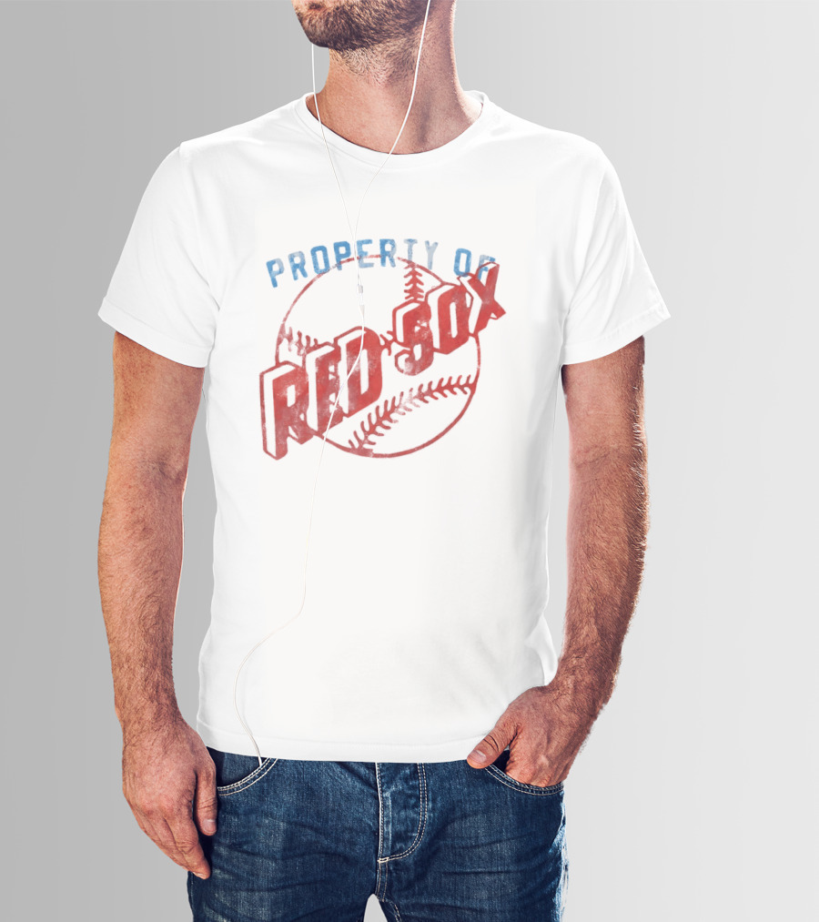 Property Of Boston Red Sox Cooperstown Baseball Classic Red Sox XXL T-Shirt