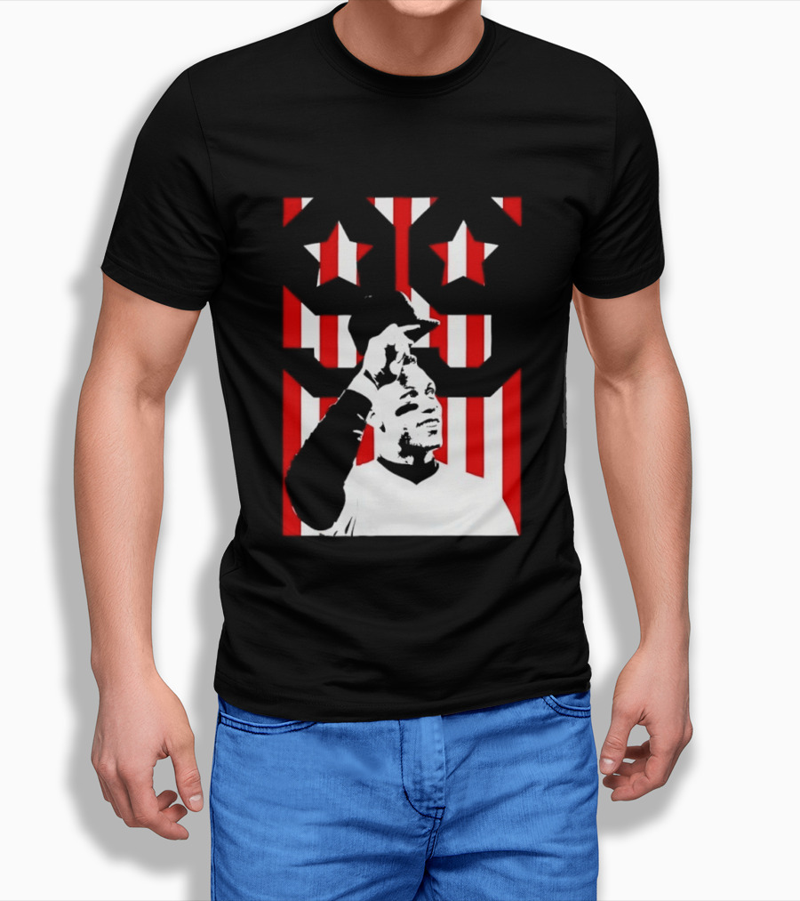 Aaron Judge 99 New York Yankees Stars Stripes Flag Yankee Stadium Hero T-Shirt