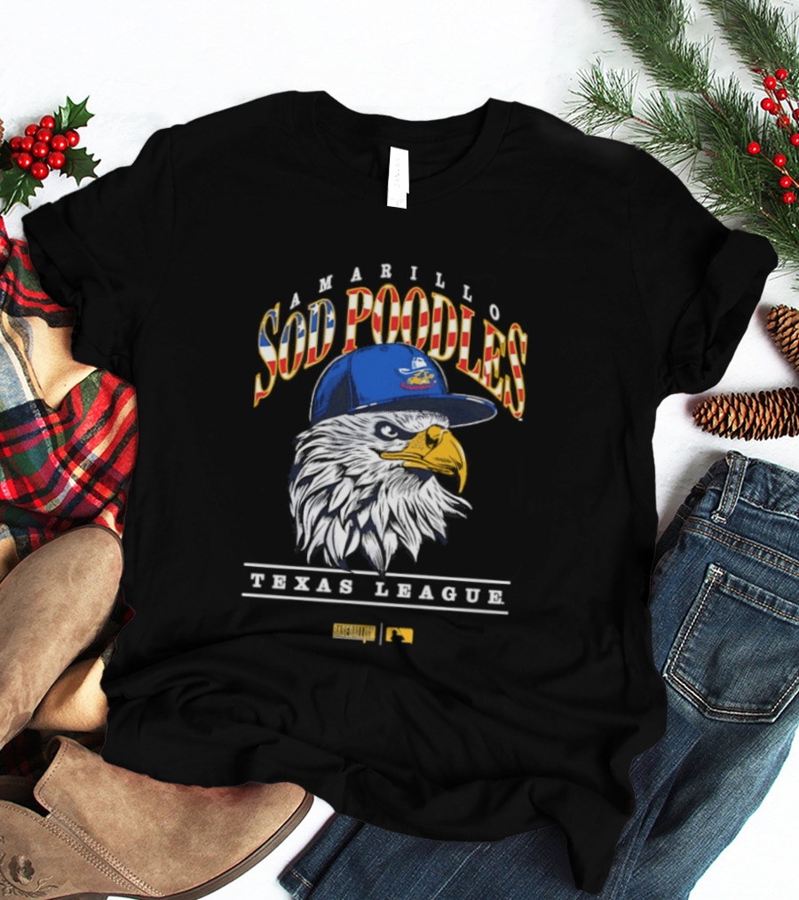 Amarillo Sod Poodles Eagle Texas League Baseballism T-Shirt