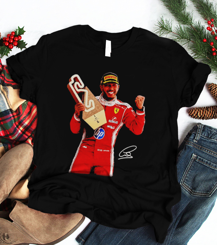 Lewis Hamilton Ferrari Racing Champion Pirelli Winner Remember Who You Are T-Shirt