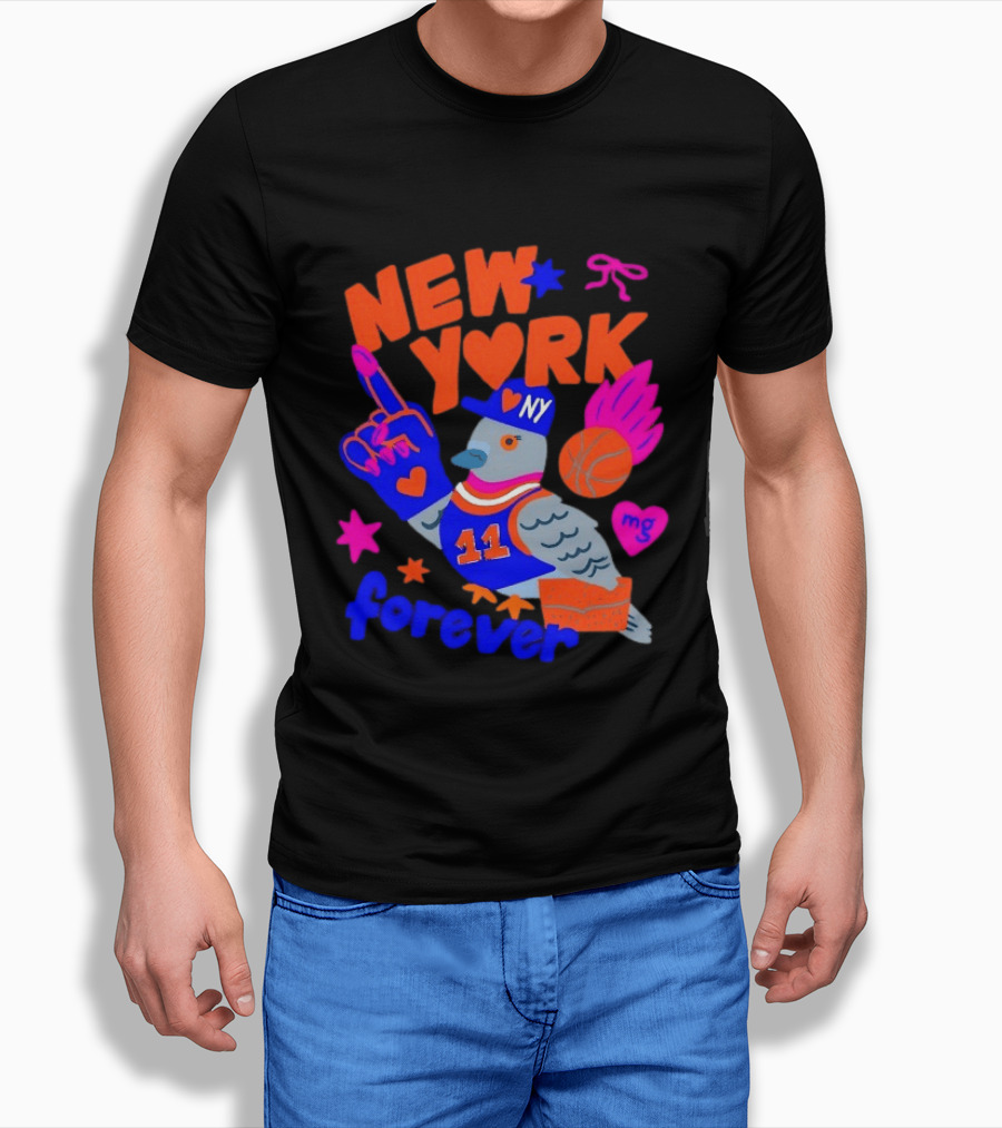 New York Knicks Jalen Brunson Pigeon Love Forever T-Shirt