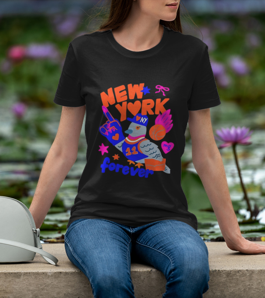 New York Knicks Jalen Brunson Pigeon Love Forever T-Shirt