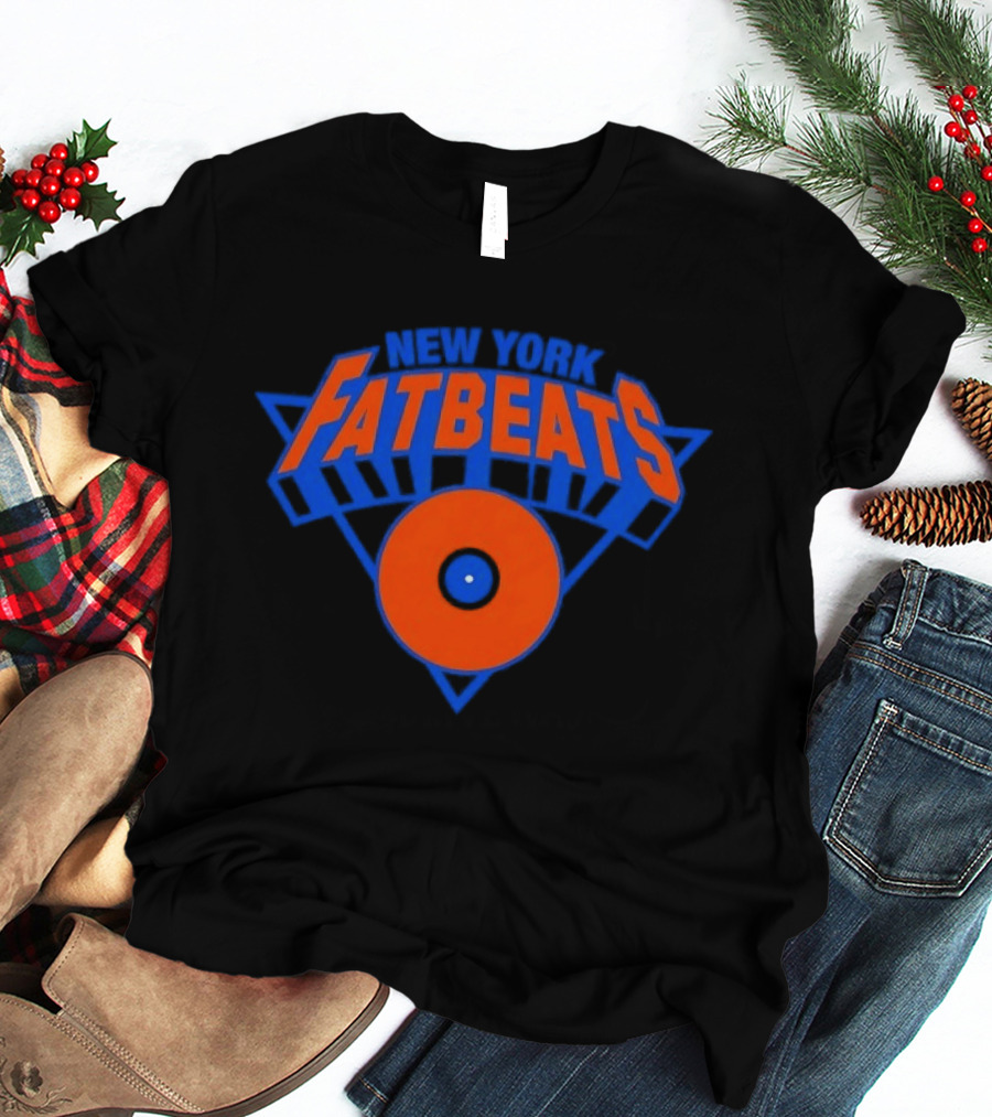 New York Knicks Fatbeats Vinyl Record T-Shirt