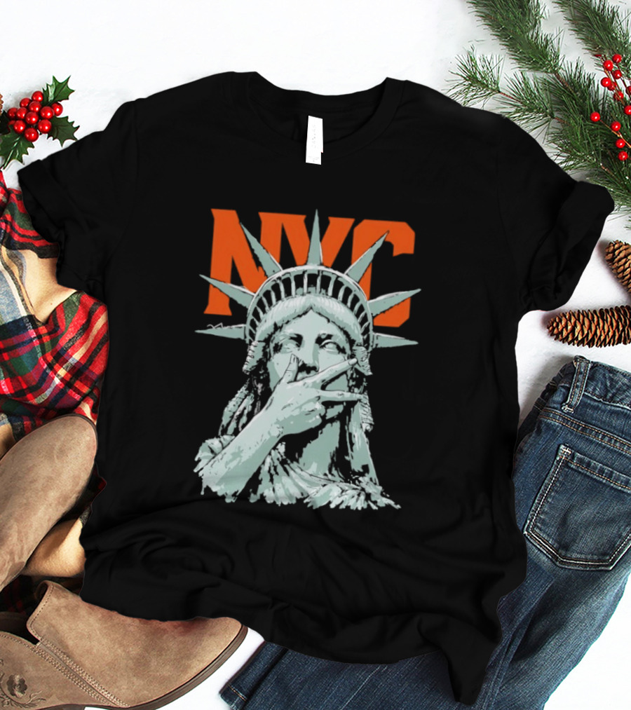 NYC Statue Of Liberty Meme 2026 World Champs T-Shirt