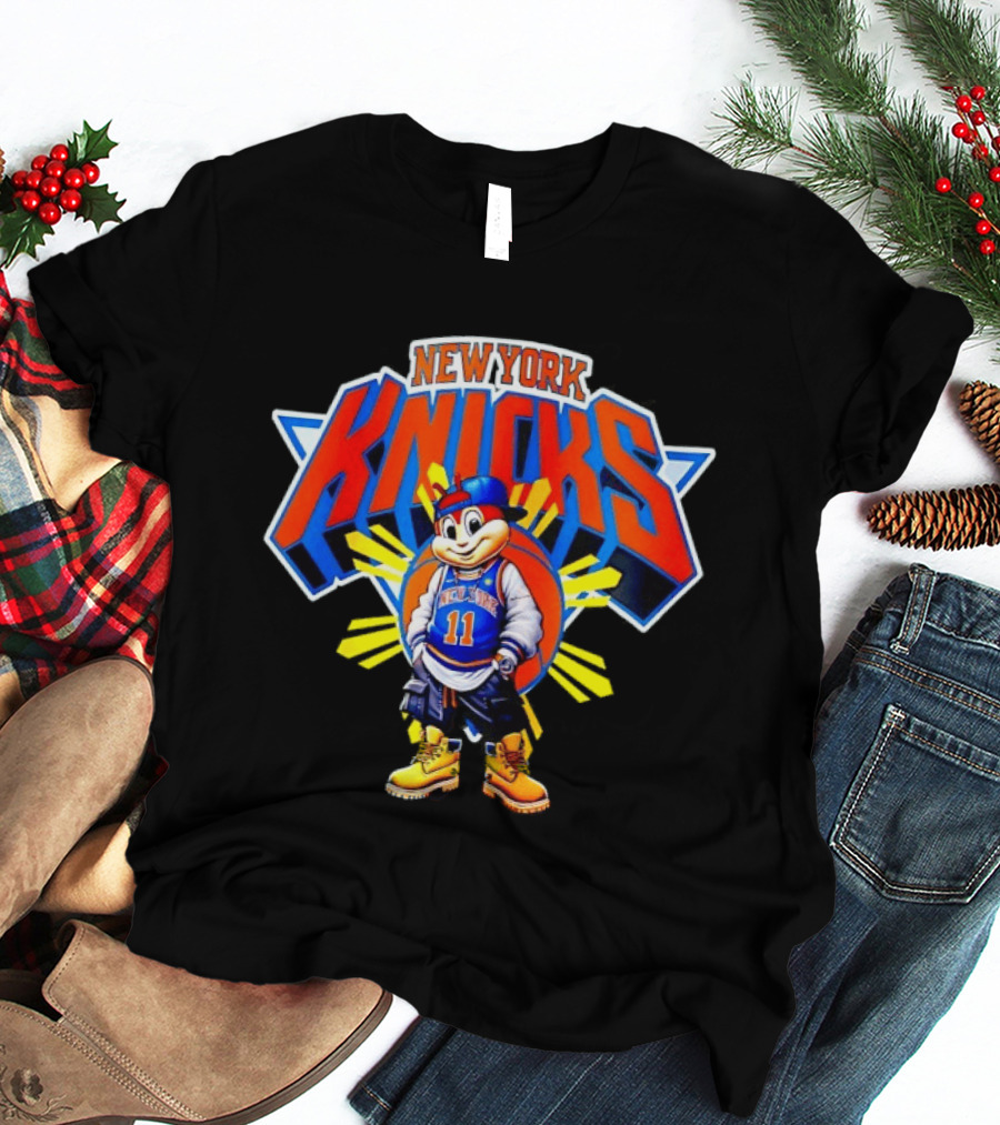 New York Knicks Jollibee Jalen Brunson Basketball Collaboration T-Shirt