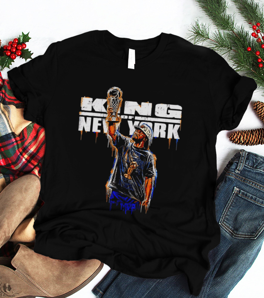 King Of New York Jalen Brunson MVP New York Knicks 2026 Paint T-Shirt