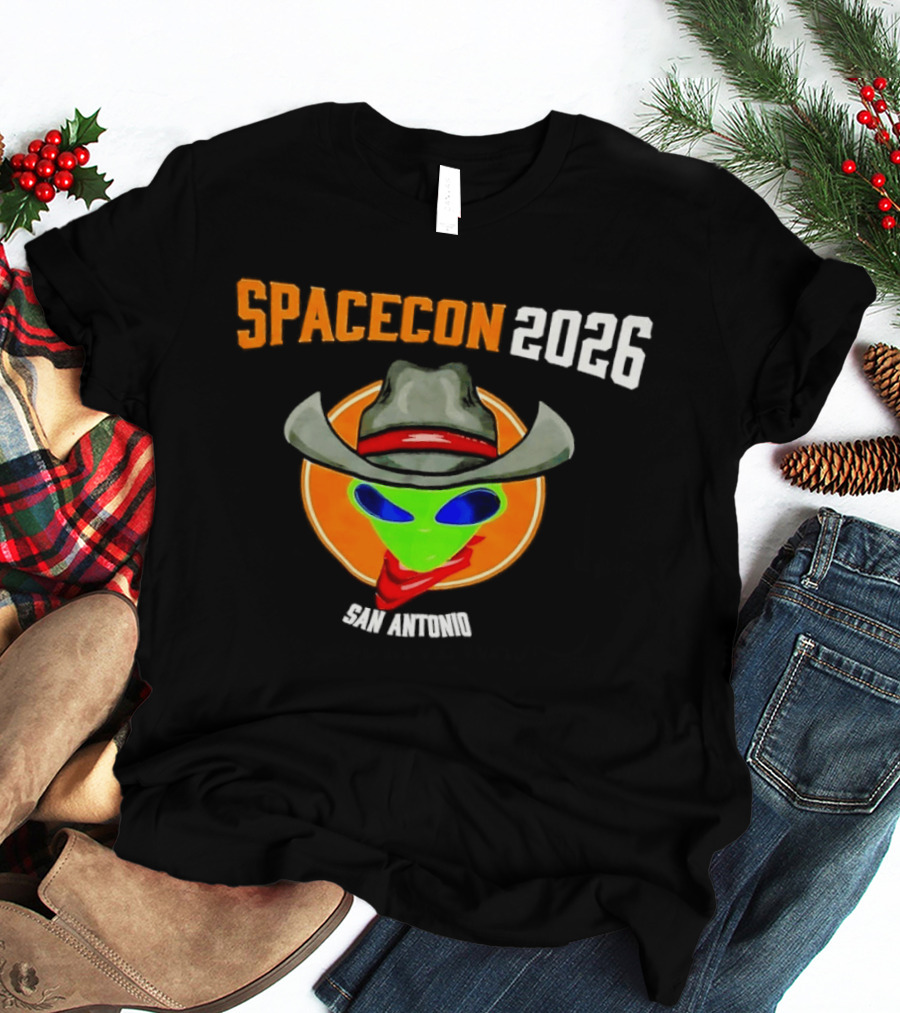 Spacecon 2026 San Antonio Alien Cowboy T-Shirt
