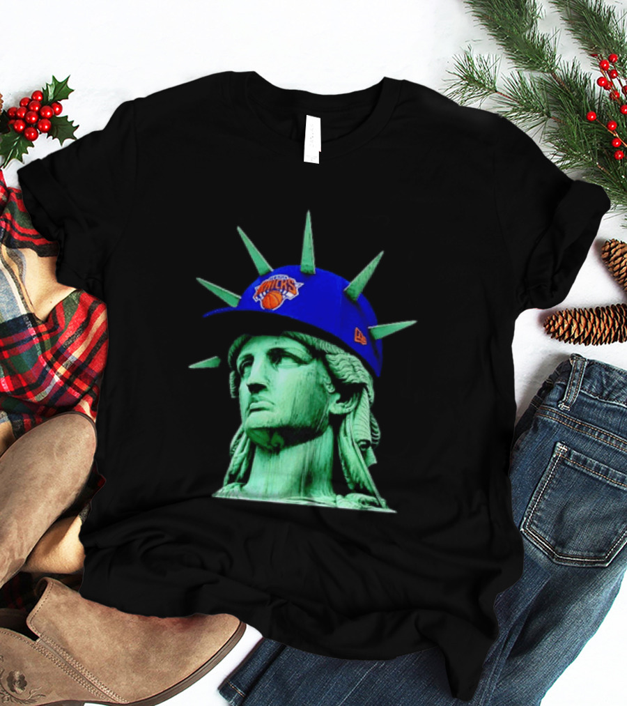 Statue Of Liberty New York Knicks Hat T-Shirt