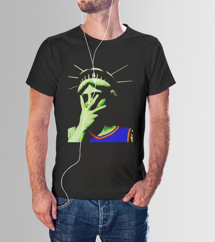 Statue Of Liberty New York Knicks Jersey Facepalm T-Shirt