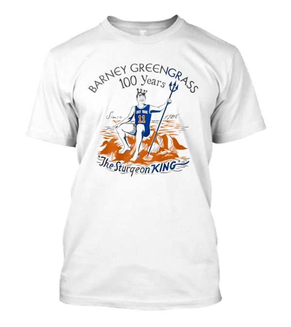 Adam Sandler Wearing Barney Greengrass 100 Years The Sturgeon King Jalen Brunson T-Shirt