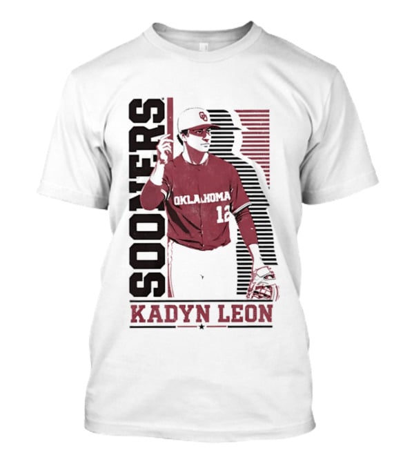 Oklahoma Sooners Kadyn Leon Baseball Player T-Shirt