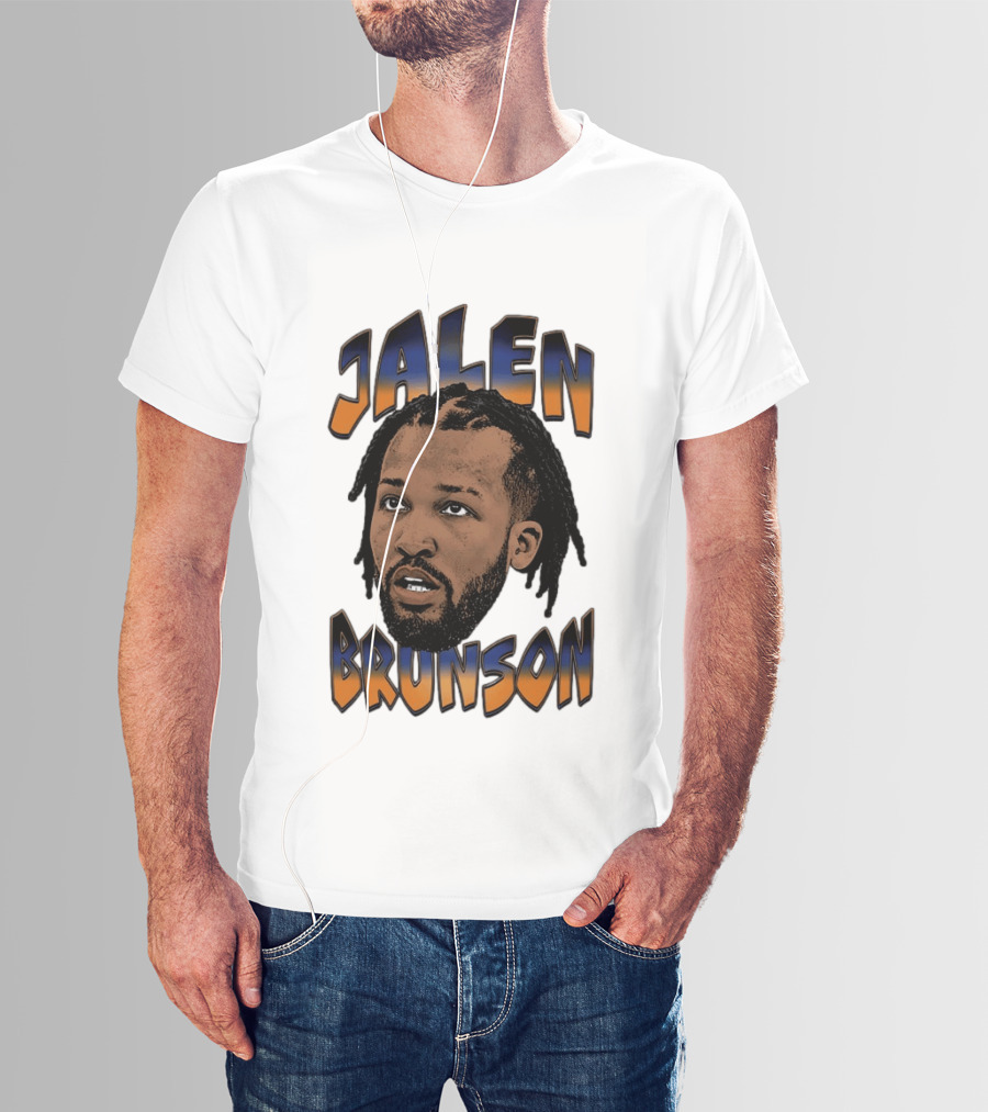 Jalen Brunson New York Knicks Player Big Face T-Shirt