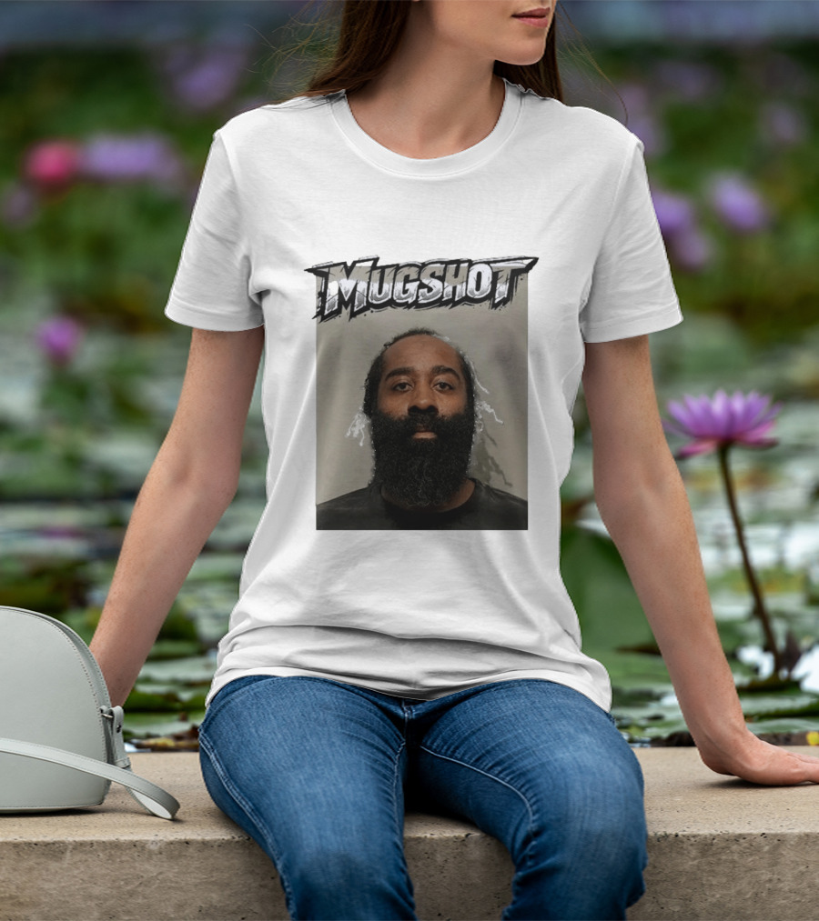 James Harden Shot Graphic Black And White T-Shirt