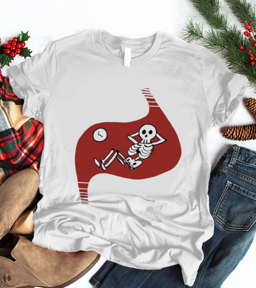 Tummy Time Skeleton With Fitness T-Shirt