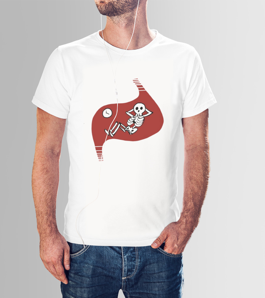 Tummy Time Skeleton With Fitness T-Shirt